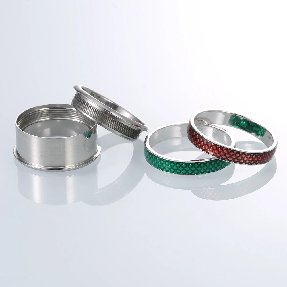 Floya Stackable Ringen для женщин вращающееся обручальное кольцо из нержавеющей стали