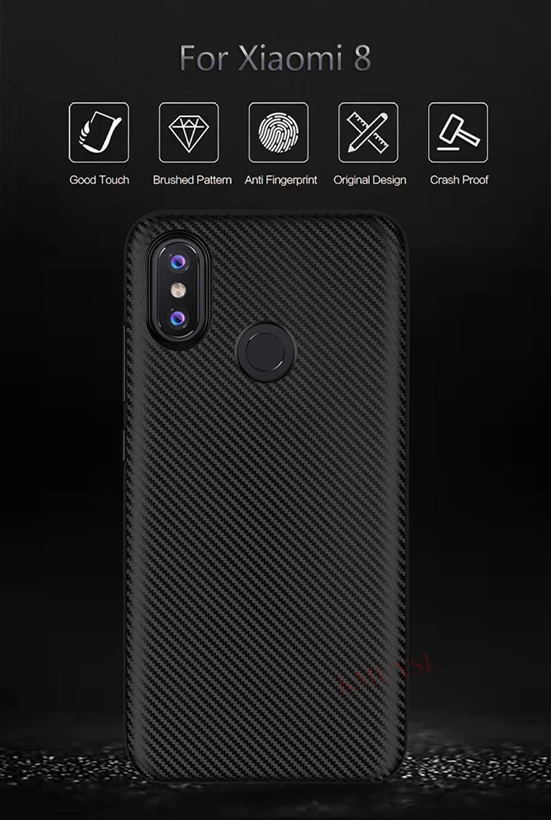 Чехол для Xiao mi Red mi Note 7 5 6 Pro 4X mi 8 mi 8 Lite A2 A1 Pocophone F1 чехол из углеродного волокна и ТПУ на красном mi 6A 5 5 Plus 4X S2 Funda
