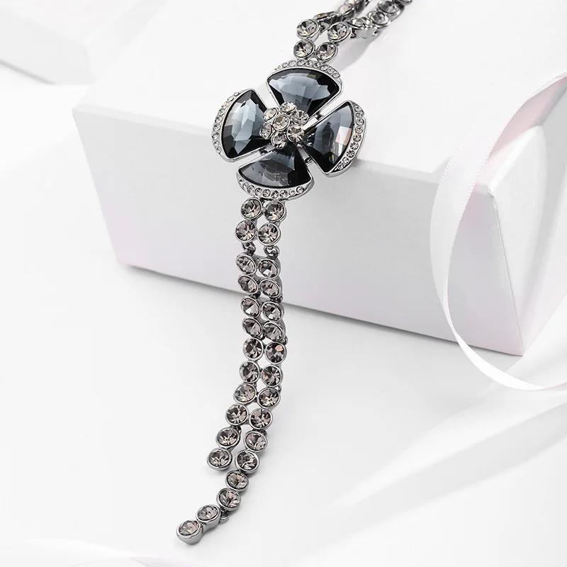 Новинка 2015 Viennois модное ювелирное изделие гальваническое сплав цветок Длинная