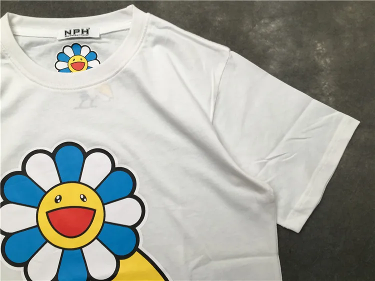 Новинка 2019 мужские футболки со смайликом и подсолнухом в стиле хип-хоп уличные
