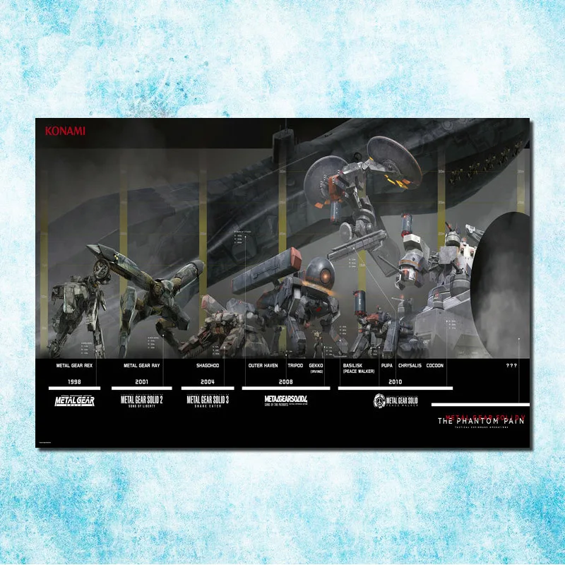 click Metal Gear Solid V фантомная боль Искусство Шелковый Холст печати плакатов 13x20 24x36 дюймов одноцветное Игра "Змейка стены картину(больше)-4 - Цвет: click