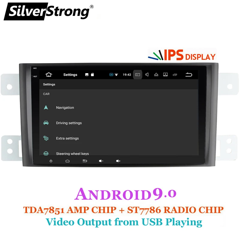 SilverStrong 2Din Android9.0 ips панель автомобильный dvd плеер для SUZUKI Grand Vitara Радио Навигация