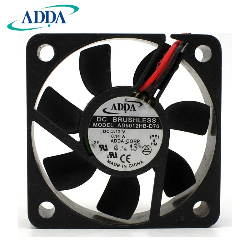 Новый ADDA AD5012HB-D70 5015 12V 0.14A 5 см и 5 см Сервер вентилятор охлаждения