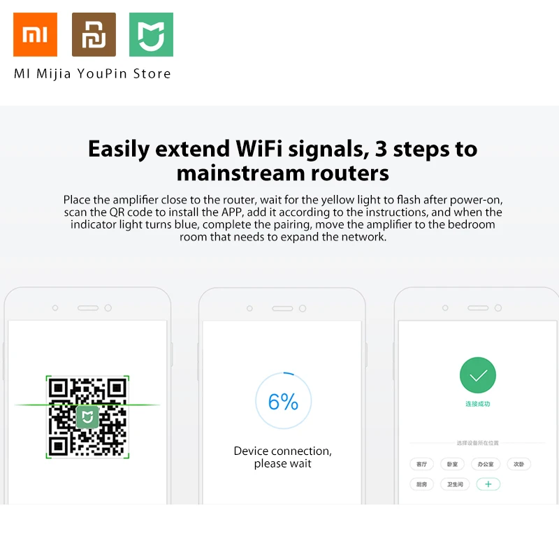 Оригинальный Wi-Fi роутер Xiaomi 300M усилитель Pro сетевой расширитель ретранслятор