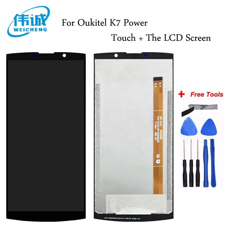 WEICHENG For Oukitel K7 Power LCD Display+Touch Screen Tested Well Digitizer Glass Panel Replacement +Tools | Мобильные телефоны и
