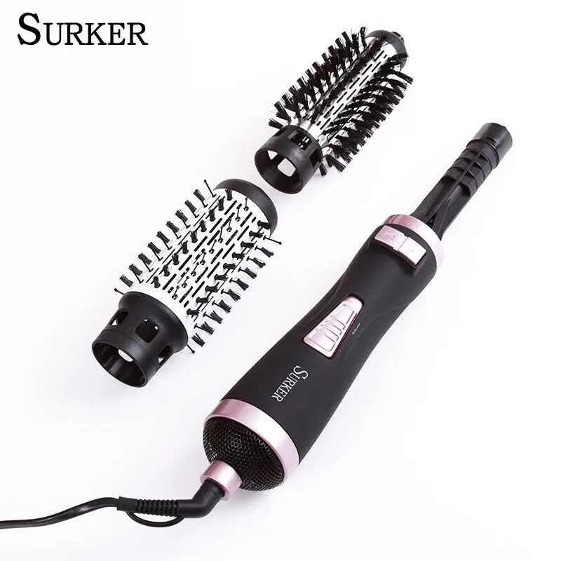 Surker New Styling Multifunctional 2 in 1 Hair Dryer Automatic Rotating Brush Roller Tools Set EU Plug DW-50 | Бытовая техника