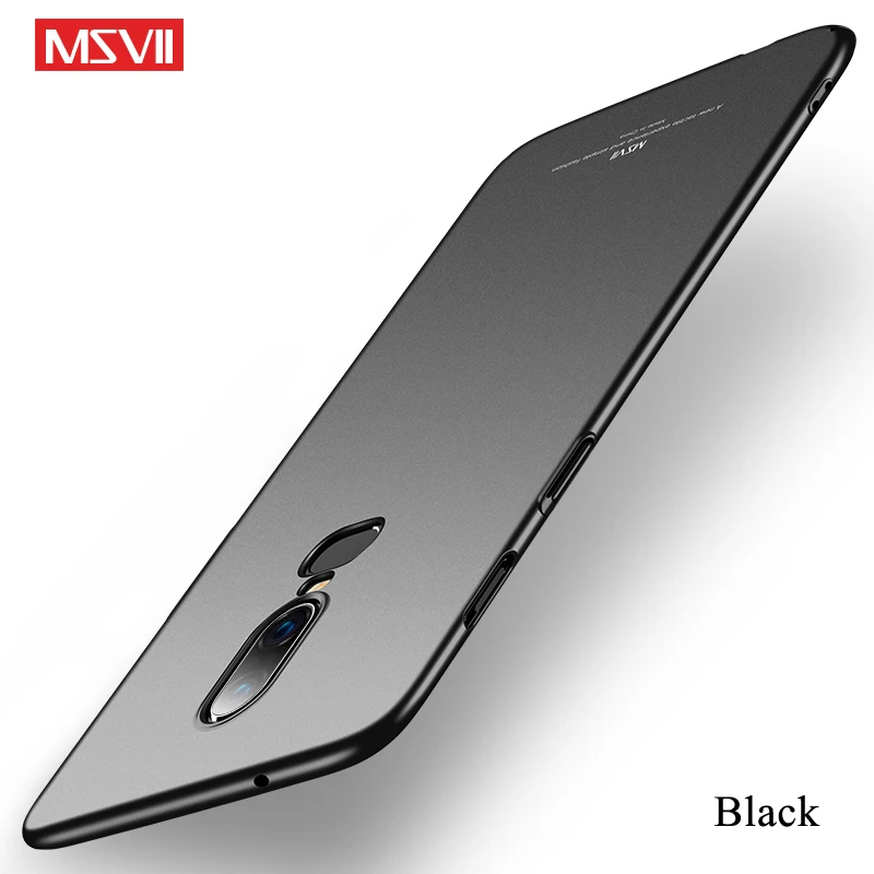 Black Для OnePlus 7 Pro Чехол MSVII Тонкий матовый чехол для OnePlus 6 T 6 T 5 T Чехол-держатель чехол для One Plus 7 Pro 6 T 5 T - Цвет: Black
