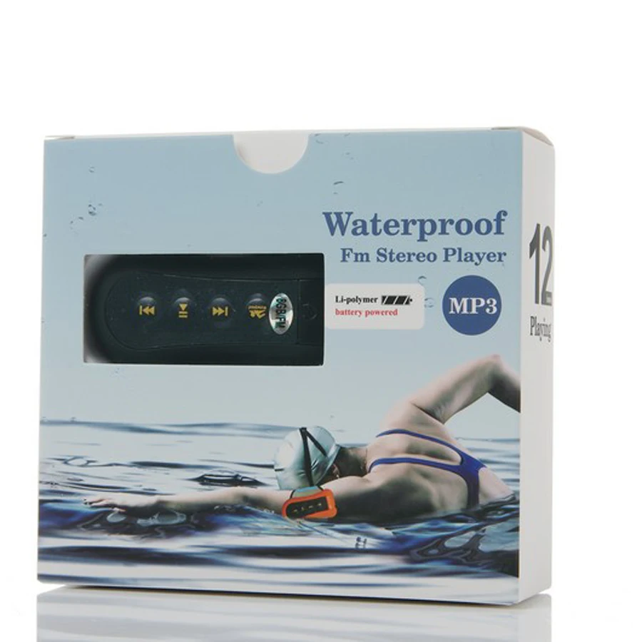 Новейшая модель 8 ГБ Дайвинг Водонепроницаемый плавательный MP3 плеер IPX68