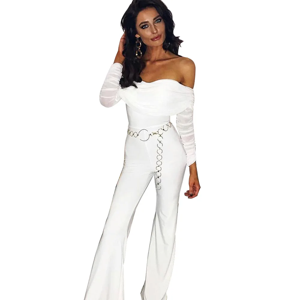 Элегантный сетчатый плиссированный женский комбинезон сексуальный с открытыми