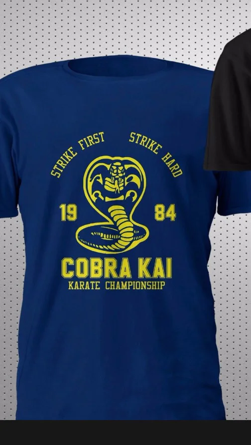 Хлопковая футболка новинка Кобра Кай каратэ 80 х боксерский стиль искусственная