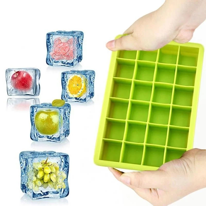 15-полости большой кубический лед пудинг для желе мыла форма лоток силиконовые