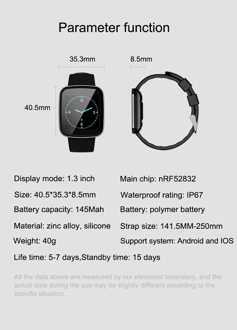 Z30 полный Сенсорный экран умные часы IP67 Водонепроницаемый Фитнес трекер монитор сердечного ритма спортивные умные часы для IOS xaomi