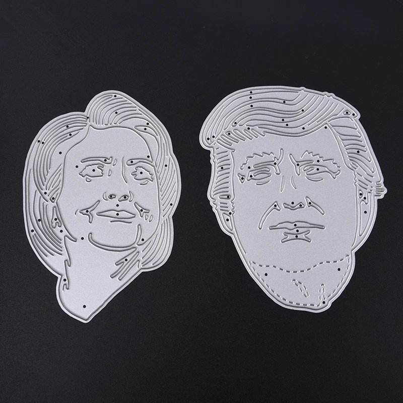 YINISE металлические режущие штампы для трафареты скрапбукинга головы Портретные