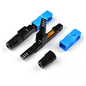 100 шт. волоконно-оптический быстрый холодный разъем FTTH SC Одиночный Режим UPC встроенный SC быстрый разъем оптовая продажа