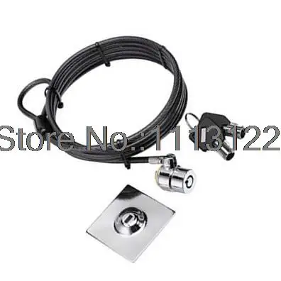 Замок для ноутбука черный кабельный замок с ключом 7 контактов трубчатый ключ