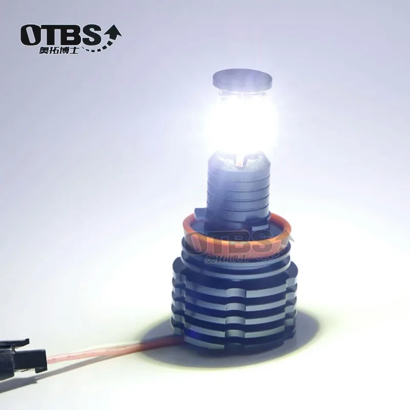 

OTBS 6000K super white H8 80W Angel eyes LED Marker bulb 12V for BMW E87 E82 E92 M3 E93 E70 X5 E71 X6 canbus error free