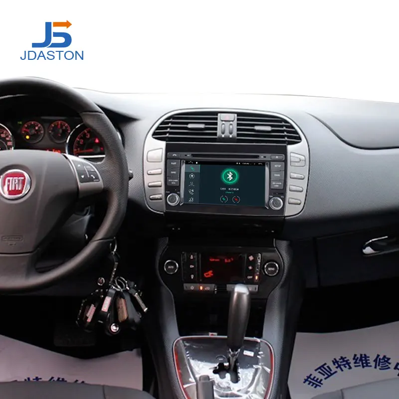 JDASTON Android 10 Автомобильный DVD плеер для Fiat Bravo 2007 2008 2009 2010 2011 2012 GPS навигация 2 Din