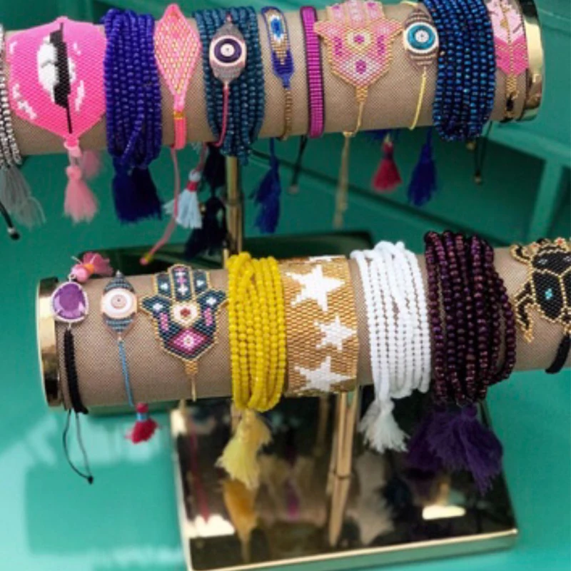SHINUSBOHO Boho мужские ювелирные изделия звезда MIYUKI браслеты для женщин кисточкой pulseiras feminina State мужчин t браслет Дружба подарок