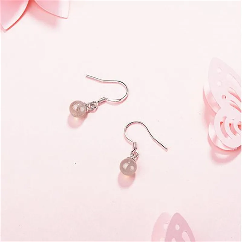 LUKENI 2018 Hot Sale Female Crystal Ball Drop Earrings For Women Jewelry Charm 925 Sterling Silver Girl Christmas Bijou | Украшения и