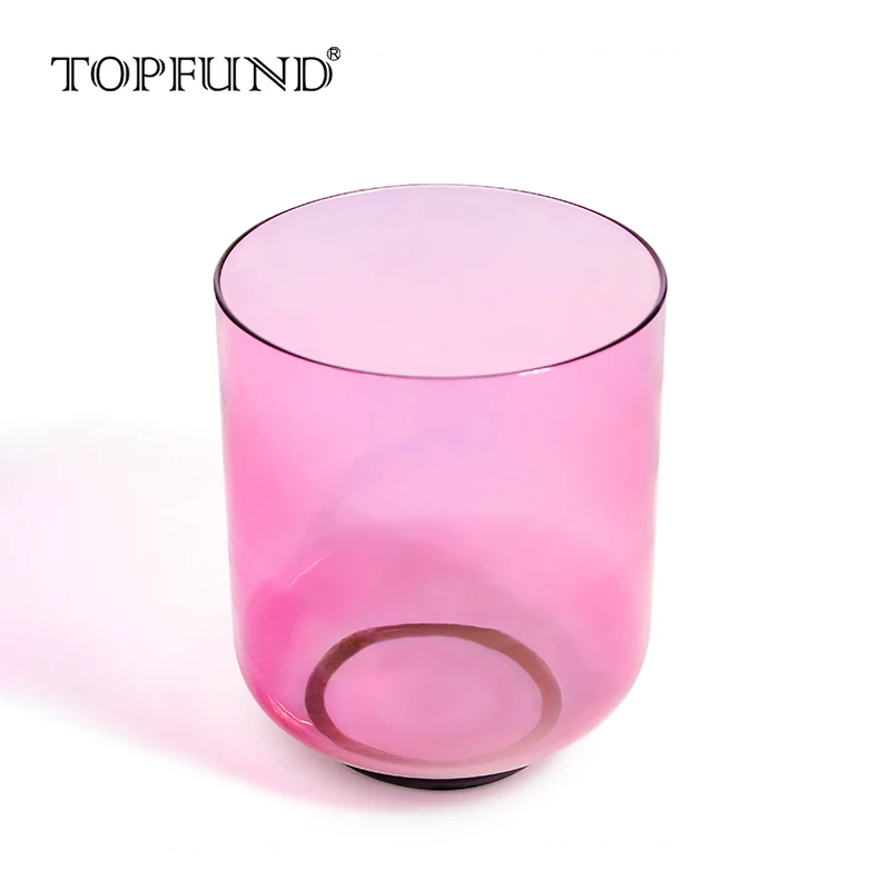 TOPFUND розовый космический светильник, кварцевый прозрачный кристалл, Поющая чаша 6"