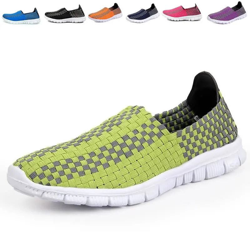 Manual Woven shoes sneakers sport Mens loafers Lazy Lovers valentine portable Light Man ladies Free Shipping SDF4930 | Обувь