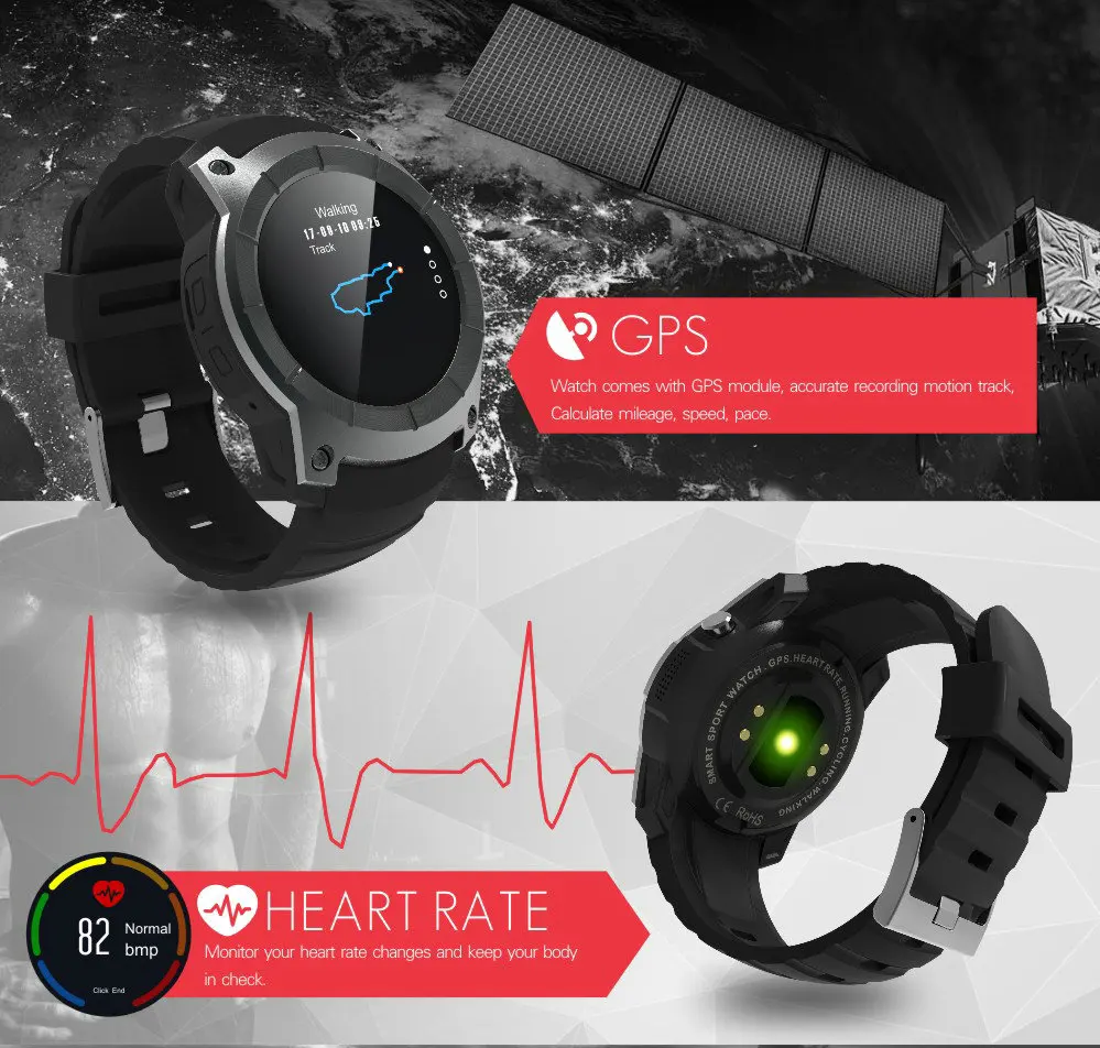 Origina сердечного ритма мониторы спортивные водостойкие SIM карты S958 gps Смарт часы