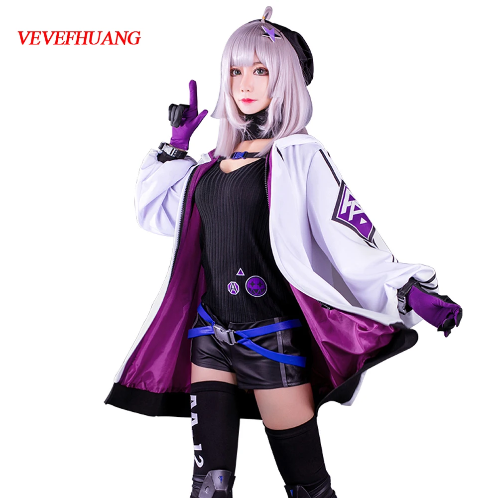 VEVEFHUANG Game Girls Frontline Спрингфилд костюмы для косплея супер яркие фиолетовые