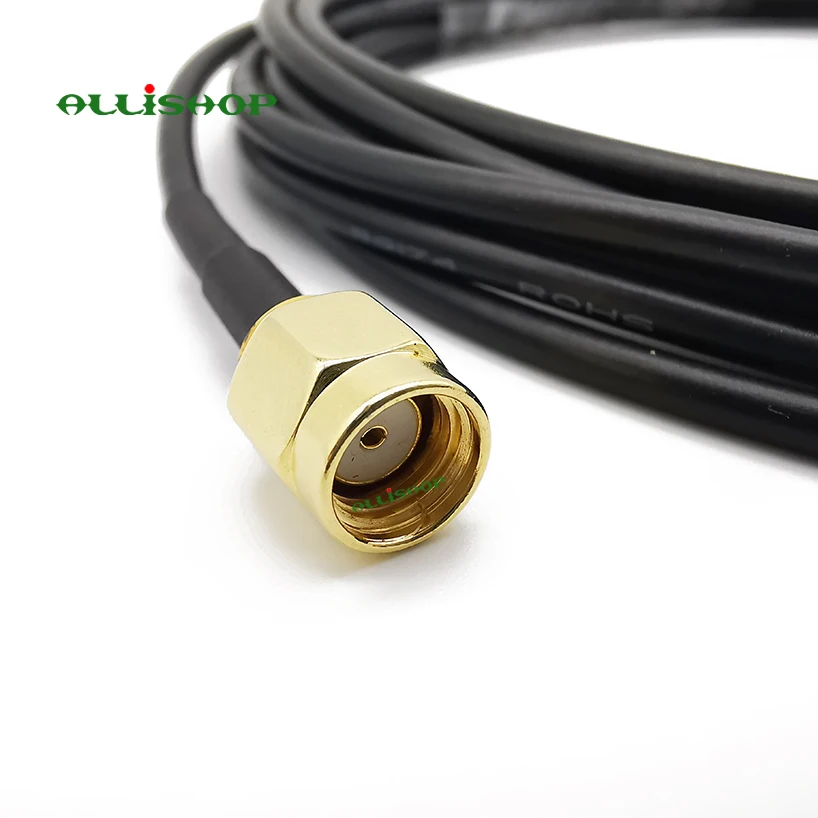 3/6/9 meterRG174 антенна Wi-Fi RP-SMA штекер для RP-SMA со штекера на гнездо расширения коаксиальный кабель, шнур для Wi-Fi Беспроводной маршрутизатор/RC