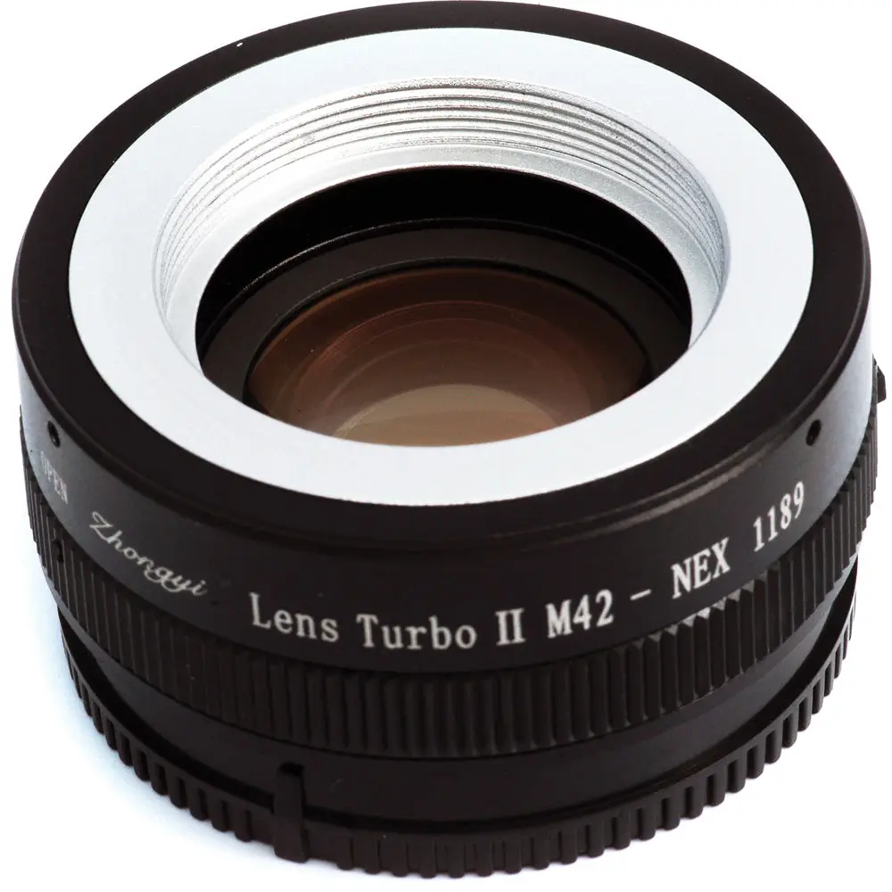 Mitakon Zhongyi Lens Turbo II фокусный редуктор усилитель скорости адаптер для M42 Mount to Sony E