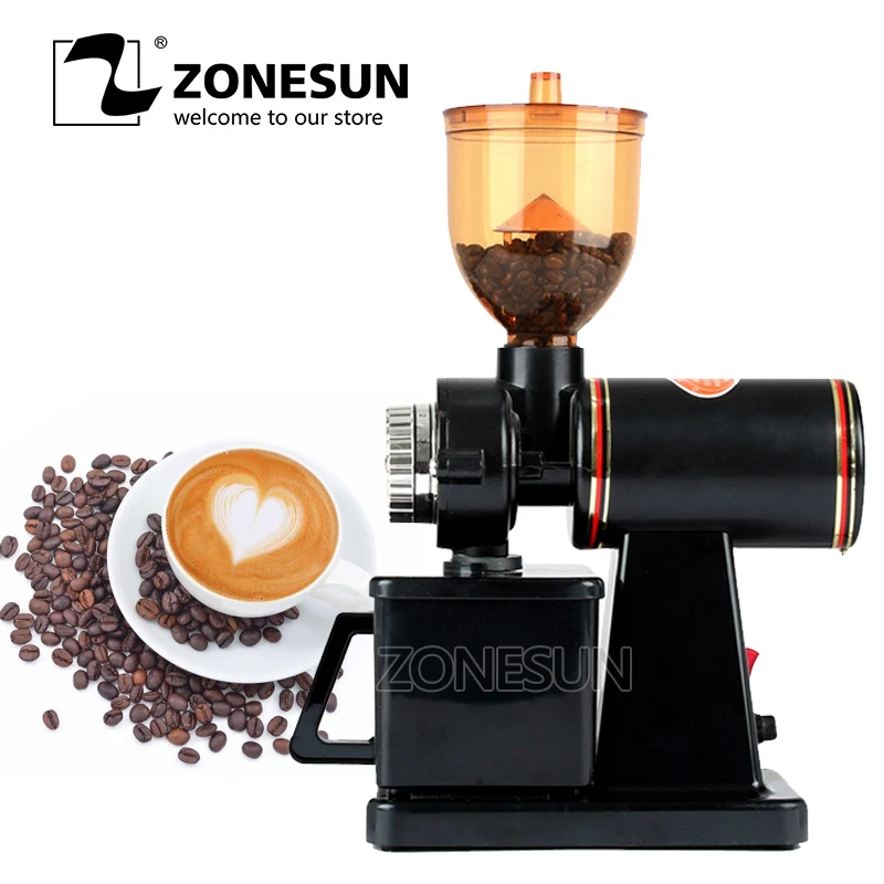 ZONESUN Новое поступление бытовых электрических Кофе шлифовальный станок милллинг Мясорубка домашняя Кофе мельница для бобов