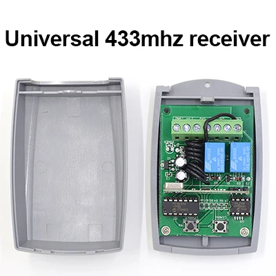 1 433mhz receiver 2 канала ворота гаража пульт дистанционного управления 433 мгц приемник+ 433 МГц пульт дистанционного управления Дубликатор+ 433 МГц антенна - Цвет: 1 433mhz receiver