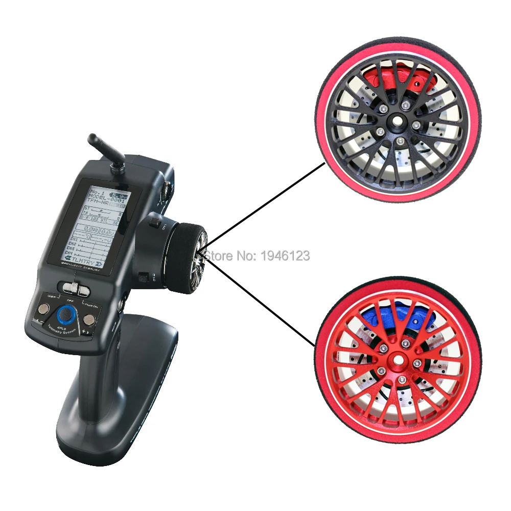

Remote Controler Aluminum Alloy Hand Wheel FUTABA 4PV 4PLS 4PXR 7PX RC Car Parts Accessories