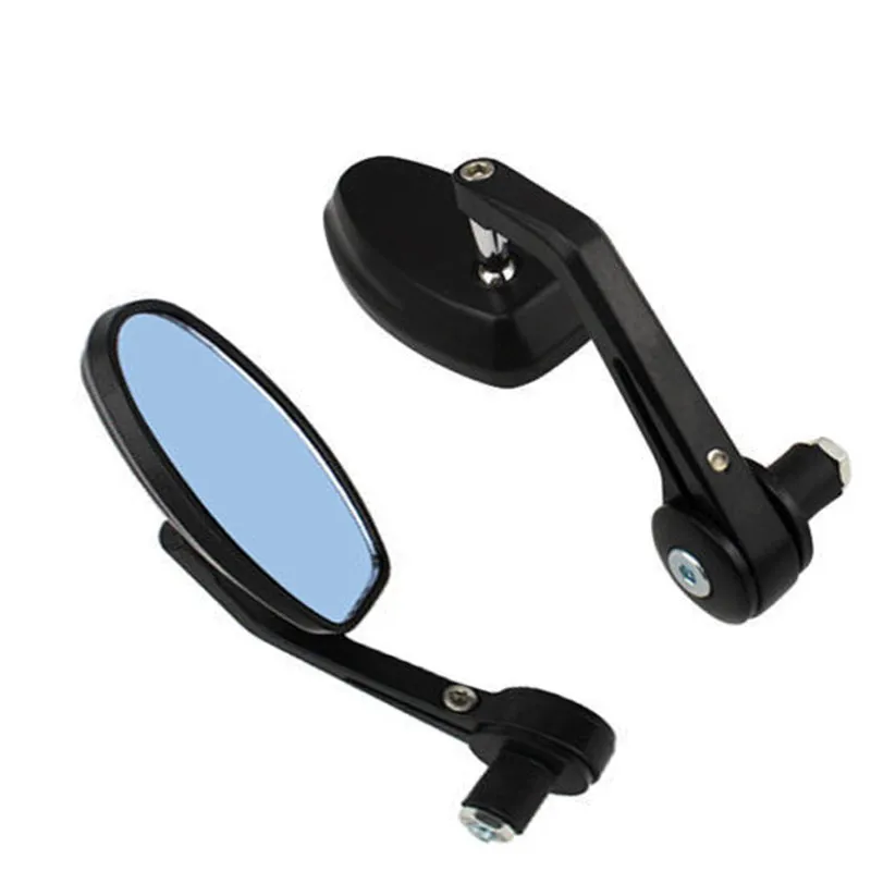 Черные мотоциклетные Задние Зеркала 7/8 дюйма для BOBBER CLUBMAN CAFE RACER BUELL|handle bar end mirrors|bar