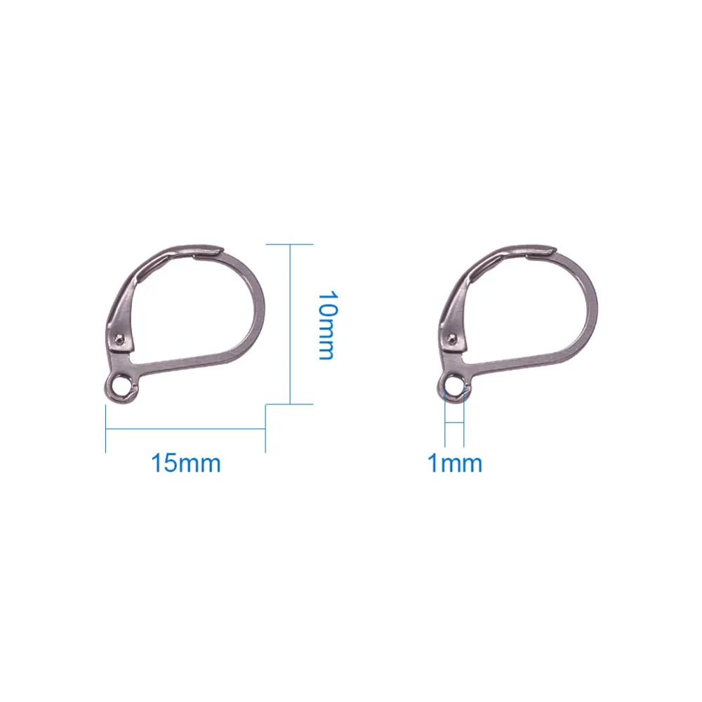 100 шт. серьги-кольца ювелирное изделие рычаг задняя часть для сережек аксессуары