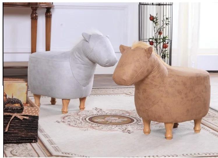 2017 new Cute Aminal Stool Horse Ottoman Living Room Chair Children furniture made in China | Мебель