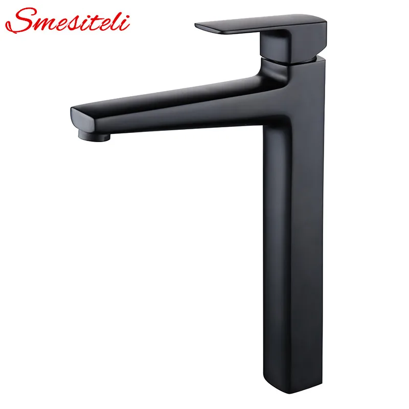 Smesiteli Новое поступление оптовая продажа WELS Alba Черный кран для ванны Твердый