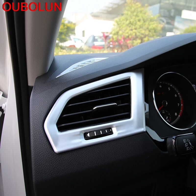 Матовая крышка OUBOLUN из АБС-пластика для Volkswagen VW Tiguan Second GE 2017 2018 внутренняя отделка
