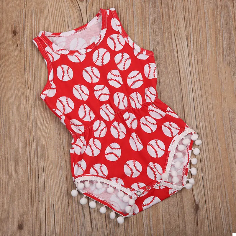 2017 г. изящный Облегающий комбинезон с футбольным принтом для новорожденных