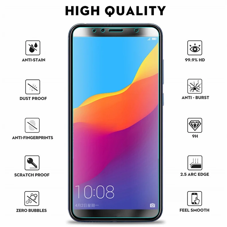 Для Honor 7A Dua-L22 закаленное стекло Honor 7A 5,45 Защитная пленка для экрана 9H Защитное стекло для huawei Honor 7A Pro AUM-AL29