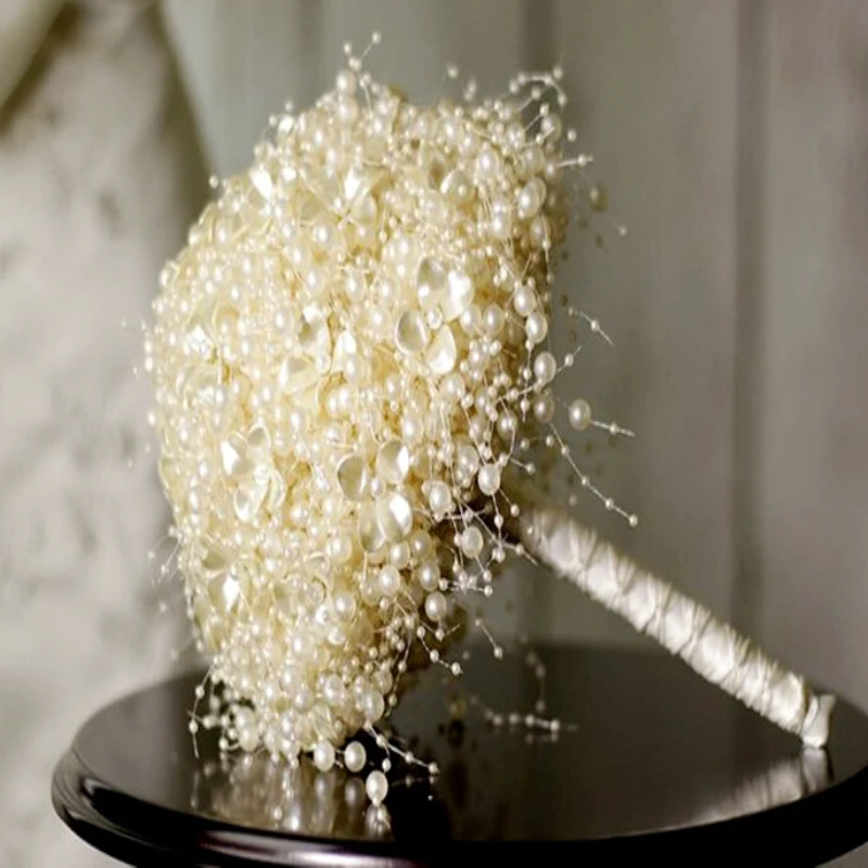 100 метров/рулон 4 мм рыболовная леска искусственный жемчуг цепочка невесты букет