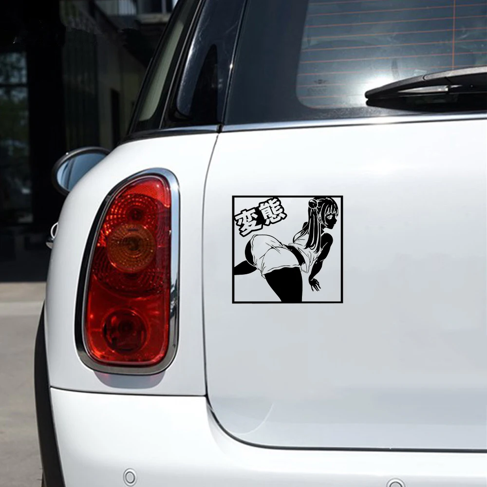 15*15.5cm Anime Sexy girl Car Sticker autocaravana motorhome accessories Funny pute Lewd Ecchi Vinyl Decal | Автомобили и