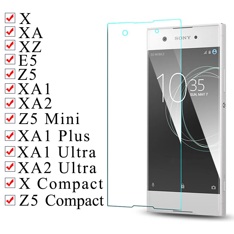 2.5D Защитное стекло для Sony Xperia xa1 xa2 ультра Защита экрана xz z5 Compact Xz1 Plua Xz 1 XA 2