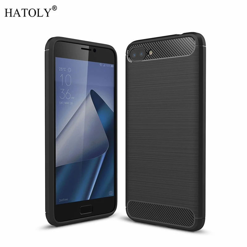 Чехол HATOLY для Asus Zenfone 4 Max ZC554KL мягкий силиконовый чехол с ворсом из ТПУ X00ID |