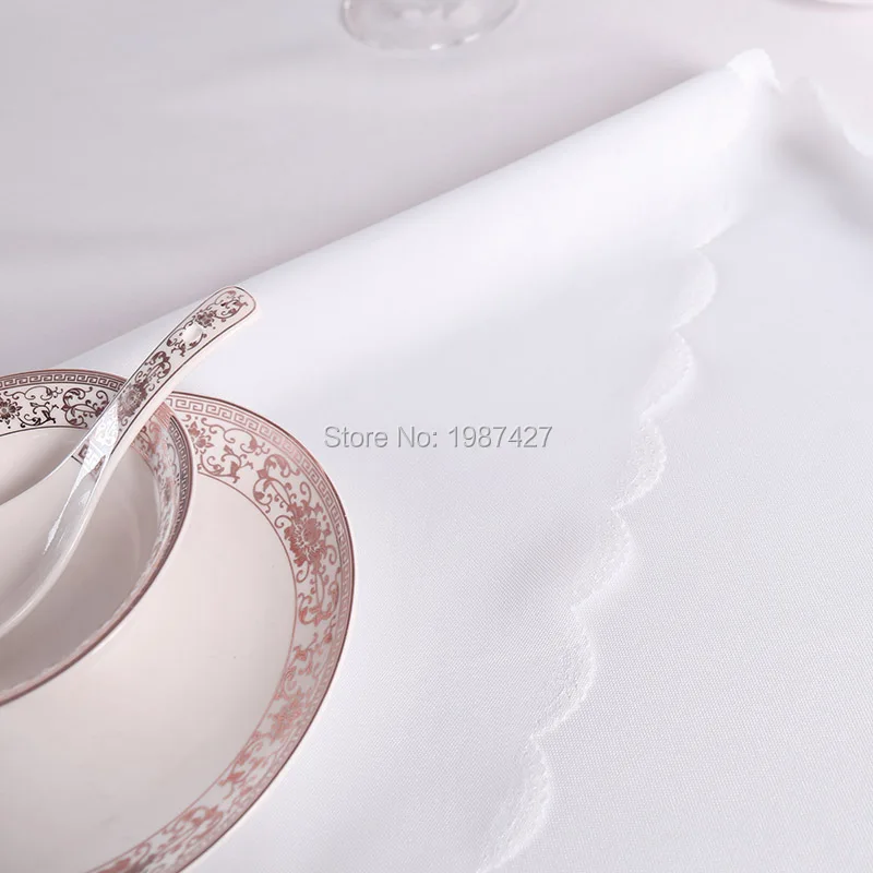 Бесплатная доставка 10 детской 132 дюйма белая искусственная настольная Обложка из