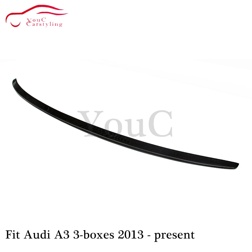 Задний спойлер из углеродного волокна в стиле S3 губа для багажника Audi A3 8 2013