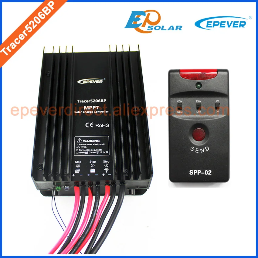 MPPT Tracer5206BP Max PV input 60V Solar panels controller with SPP-02 special design for lithium battery application 20A 20amps |