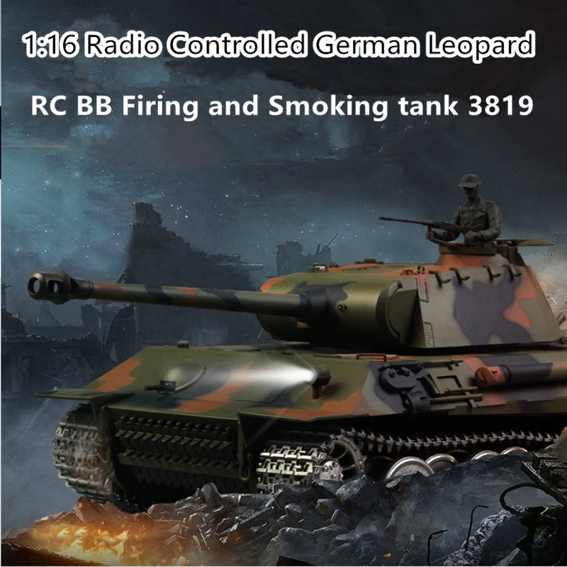 2 4G 1:16 пластиковый металлический пульт дистанционного управления rc Tank с BB Bullet Shoot