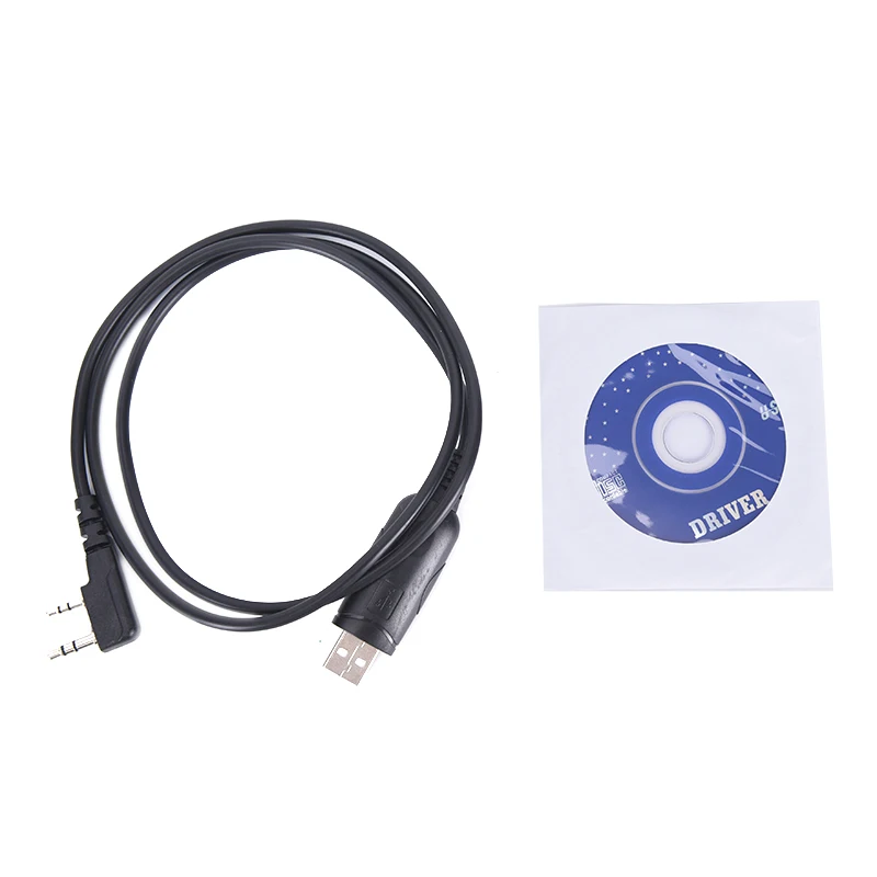 

USB Programming Cable&CD for Baofeng UV-5R UV-3R+ VEV-3288S For FDC handheld Radio FD-268A for KenWood two-pin RIBLESS