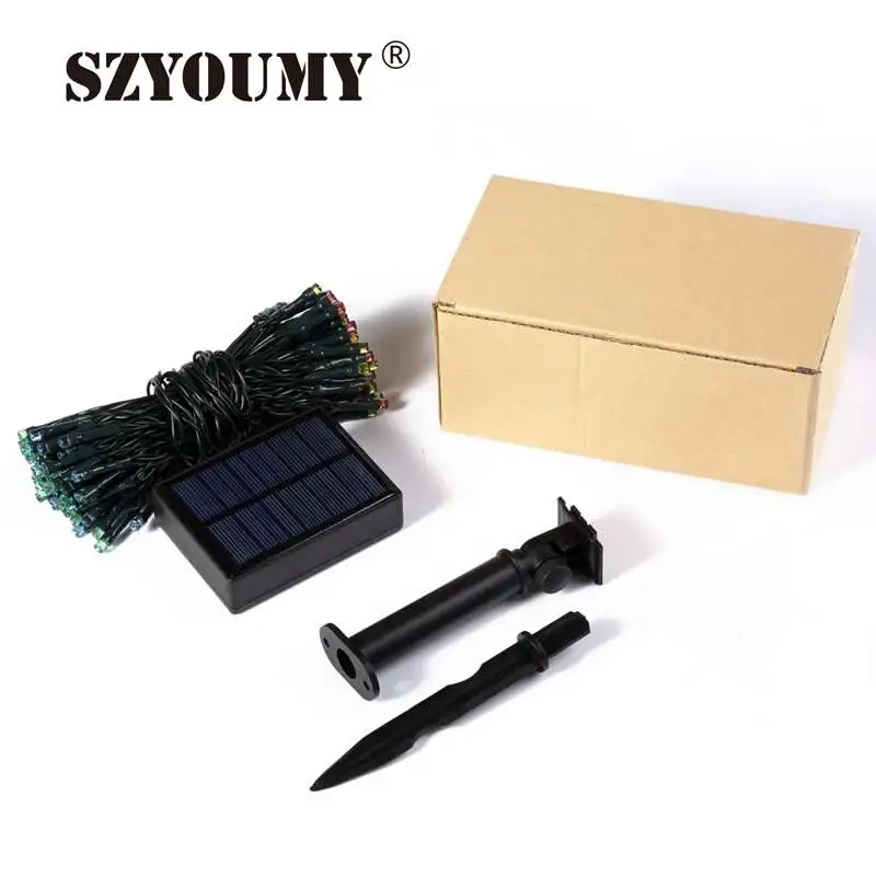 SZYOUMY usb зарядка Солнечная светодио дный светодиодная гирлянда 6 5 м 12 фонари