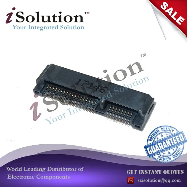 10 шт./лот Высота 4 мм Mini PCIe minipcie original mSATA разъем слот двухслойные 52 P